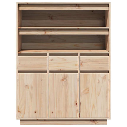 Credenza 89x34x116,5 cm in Legno Massello di Pino