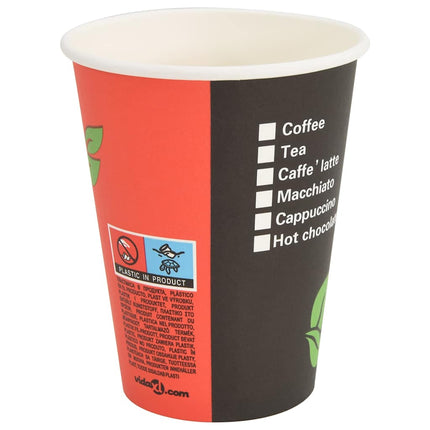 Tazze da CaffÃ¨ in Carta con Coperchi 1000 pz 4oz 100 ml
