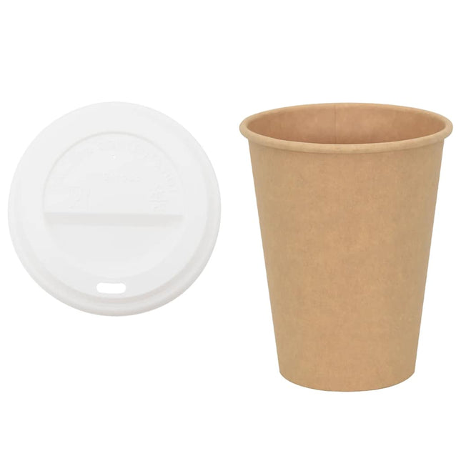 Tazze da CaffÃ¨ in Carta con Coperchi 1000 pz 12oz 300 ml