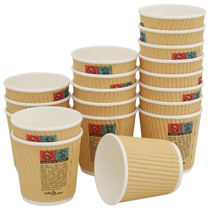 Tazze da CaffÃ¨ in Carta con Coperchi 1000 pz 4oz 100 ml