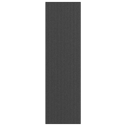 Zerbino a Strisce Nere e Grigie 115x400 cm