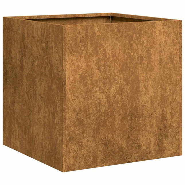 Fioriera Arrugginita 40x40x40 cm in Acciaio Corten