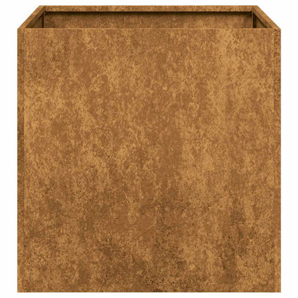 Fioriera Arrugginita 40x40x40 cm in Acciaio Corten