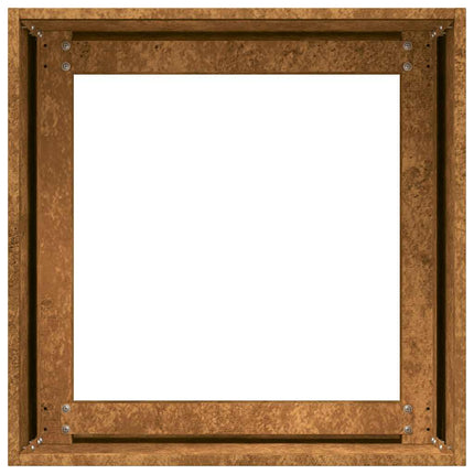 Fioriera Arrugginita 40x40x40 cm in Acciaio Corten