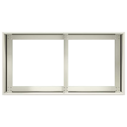 Fioriera Bianca 80x40x40 cm in Acciaio Laminato a Freddo