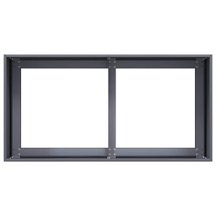 Fioriera Antracite 80x40x40 cm in Acciaio Laminato a Freddo