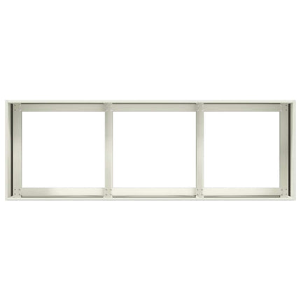 Fioriera Bianca 120x40x40 cm in Acciaio Laminato a Freddo