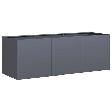 Fioriera Antracite 120x40x40 cm in Acciaio Laminato a Freddo
