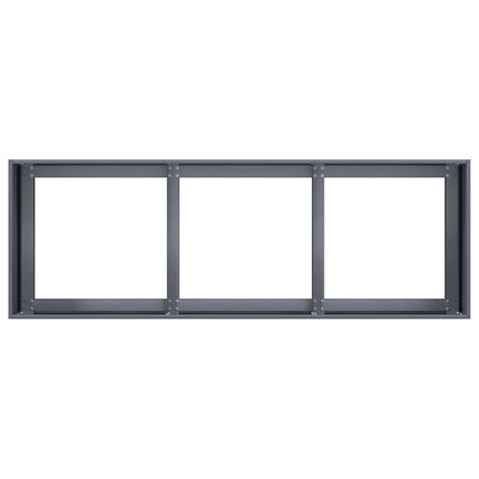 Fioriera Antracite 120x40x40 cm in Acciaio Laminato a Freddo