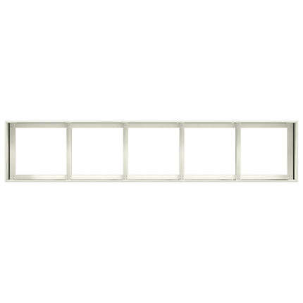 Fioriera Bianca 200x40x40 cm in Acciaio Laminato a Freddo