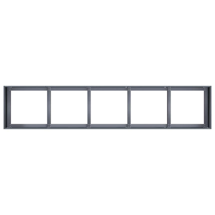 Fioriera Antracite 200x40x40 cm in Acciaio Laminato a Freddo