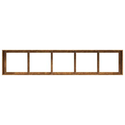 Fioriera Arrugginita 200x40x40 cm in Acciaio Corten