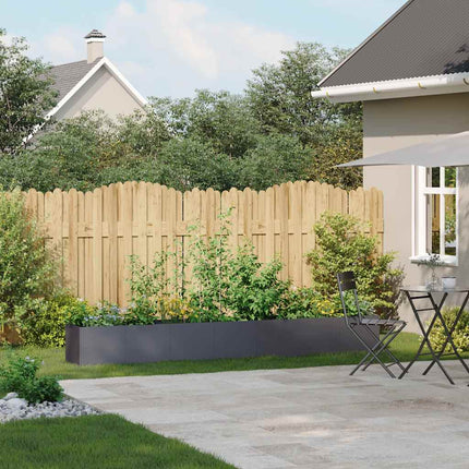 Fioriera Antracite 280x40x40 cm in Acciaio Laminato a Freddo