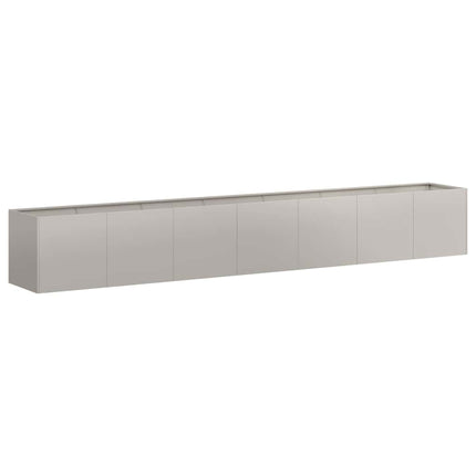 Fioriera Arrugginita 280x40x40 cm in Acciaio Corten