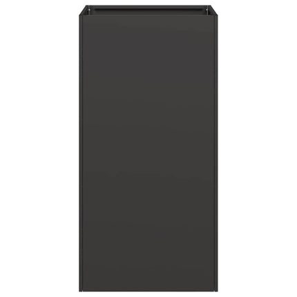Fioriera Nera 40x40x80 cm in Acciaio Laminato a Freddo