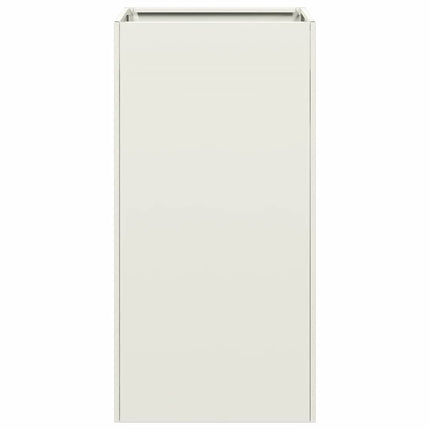 Fioriera Bianca 40x40x80 cm in Acciaio Laminato a Freddo