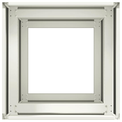 Fioriera Bianca 40x40x80 cm in Acciaio Laminato a Freddo