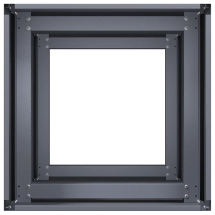 Fioriera Antracite 40x40x80 cm in Acciaio Laminato a Freddo