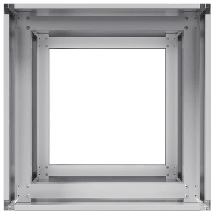 Fioriera 40x40x80 cm in Acciaio Zincato