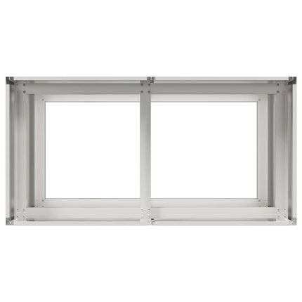 Fioriera 80x40x80 cm in Acciaio Inox
