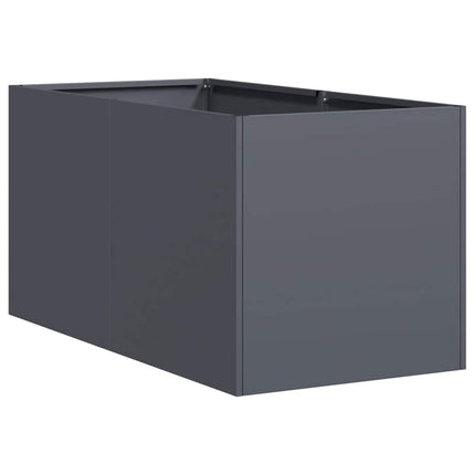 Fioriera Antracite 40x80x40 cm in Acciaio Laminato a Freddo