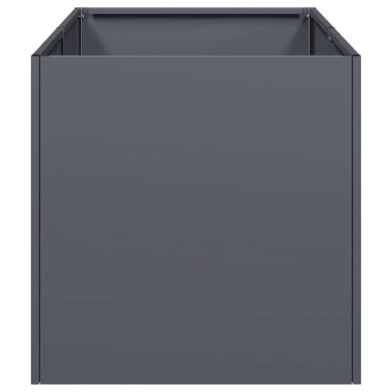 Fioriera Antracite 40x80x40 cm in Acciaio Laminato a Freddo