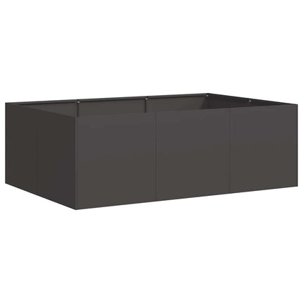 Fioriera Nera 120x80x40 cm in Acciaio