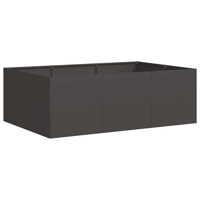 Fioriera Nera 120x80x40 cm in Acciaio