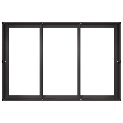 Fioriera Nera 120x80x40 cm in Acciaio
