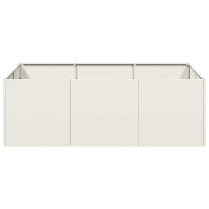 Fioriera Bianca 120x80x40 cm in Acciaio