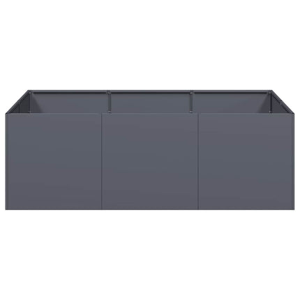 Fioriera Antracite 120x80x40 cm in Acciaio