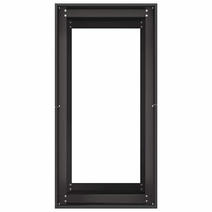 Fioriera Nera 40x80x80 cm in Acciaio