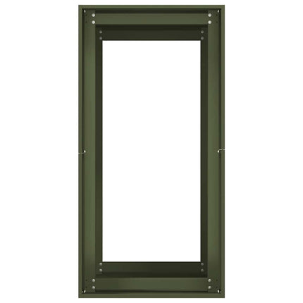 Fioriera Verde Oliva 40x80x80 cm in Acciaio