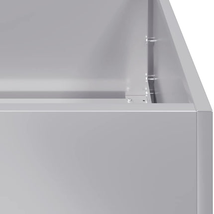 Fioriera 40x80x80 cm in Acciaio Zincato
