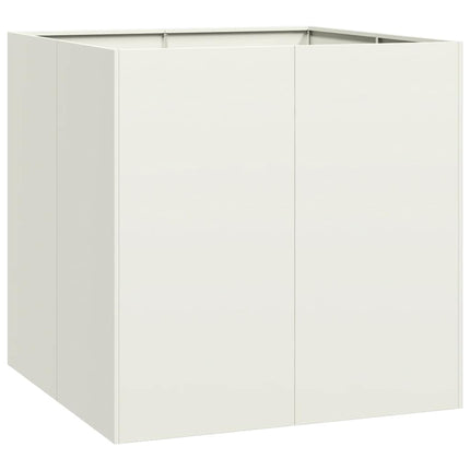 Fioriera Bianca 80x80x80 cm in Acciaio
