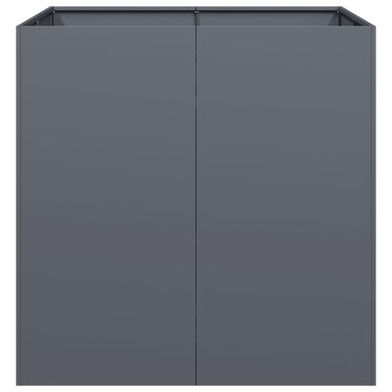 Fioriera Antracite 80x80x80 cm in Acciaio