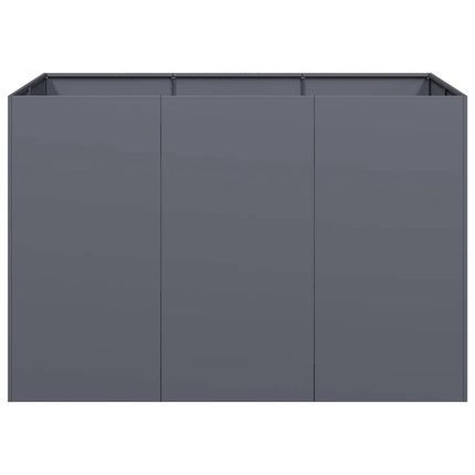 Fioriera Antracite 120x80x80 cm in Acciaio