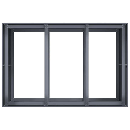 Fioriera Antracite 120x80x80 cm in Acciaio