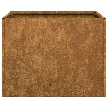 Fioriera Arrugginita 40x40x30 cm in Acciaio Corten