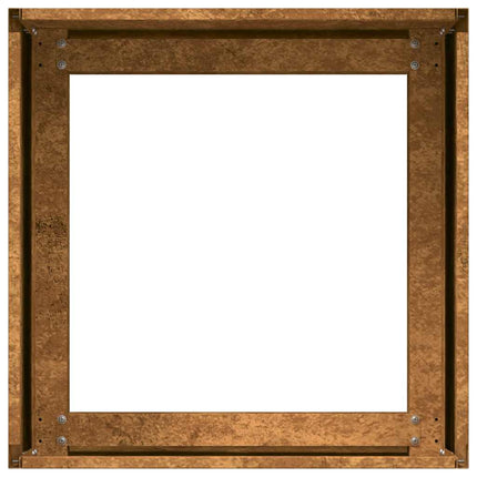 Fioriera Arrugginita 40x40x30 cm in Acciaio Corten