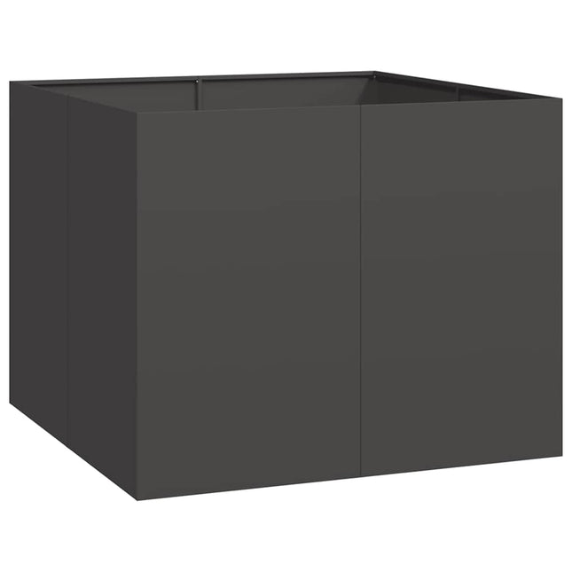 Fioriera Nera 100x100x80 cm in Acciaio