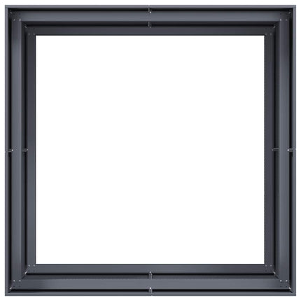 Fioriera Antracite 100x100x80 cm in Acciaio