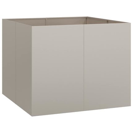 Fioriera Arrugginita 100x100x80 cm in Acciaio Corten