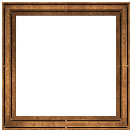 Fioriera Arrugginita 100x100x80 cm in Acciaio Corten