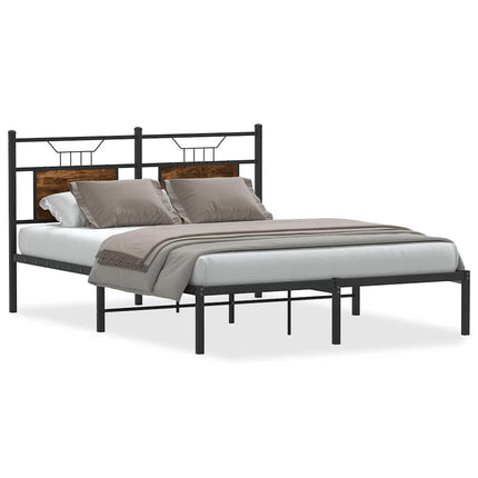 Giroletto senza Materasso Rovere Fumo 137x190 cm in Truciolato