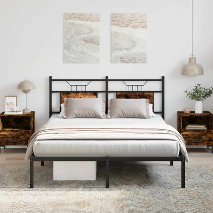 Giroletto senza Materasso Rovere Fumo 150x200 cm in Truciolato