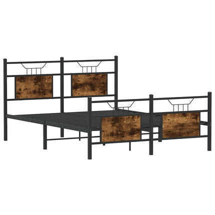 Giroletto senza Materasso Rovere Fumo 140x200 cm in Truciolato