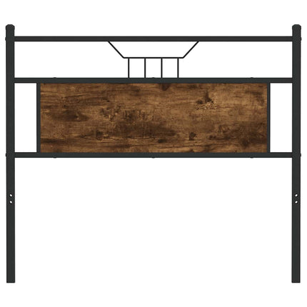 Testiera Rovere Fumo 100 cm in Legno Multistrato e Acciaio
