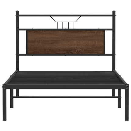 Giroletto senza Materasso Rovere Marrone 100x190 cm Truciolato