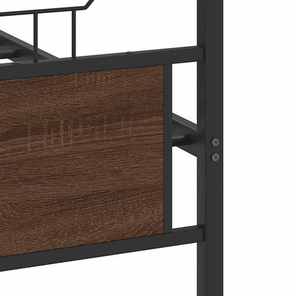Giroletto senza Materasso Rovere Marrone 120x190 cm Truciolato